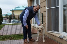 El paciente con su perro