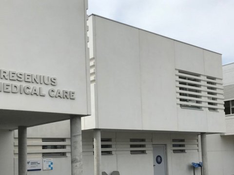 Fachada de la Clínica NephroCare El Vendrell, Tarragona. 