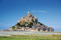 El monte de Saint Michel en Francia