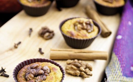 [Translate to Spain - Spanish:] Sweet butternut squash muffins with apple